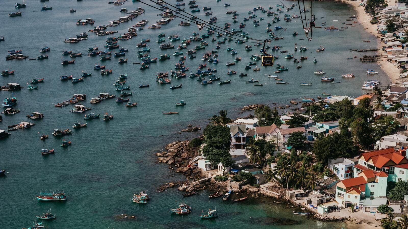 Fischerboote in Phú Quốc