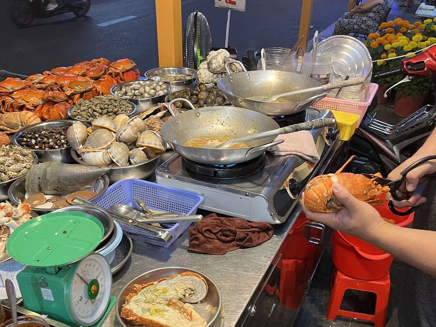 Seafood in der Bui Vien Street