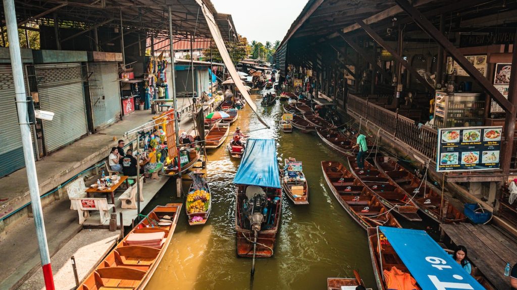Schwimmende Märkte Bangkok